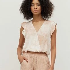 Grade & Gather Tops The Soft Rose Tie Dye Blouse