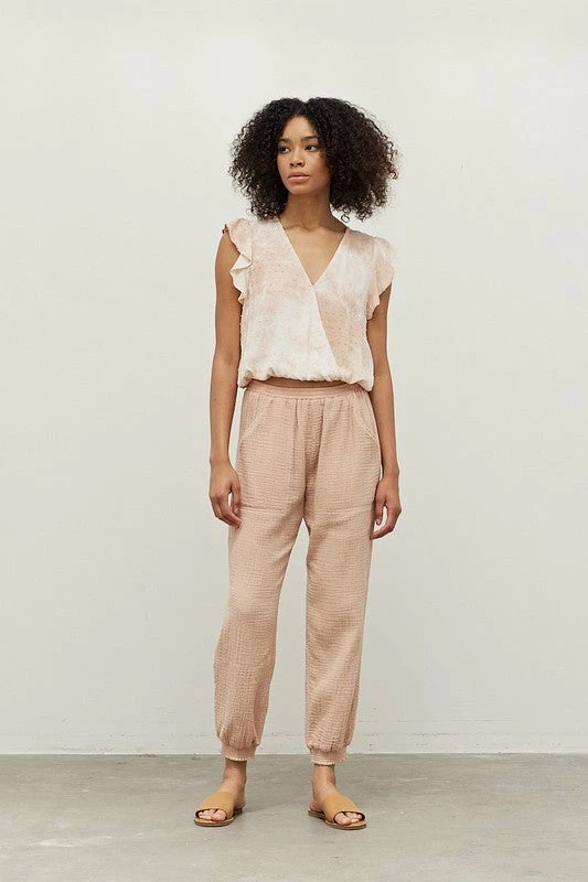 Grade & Gather Tops The Soft Rose Tie Dye Blouse