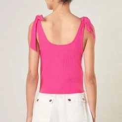 Sugar Lips Tops The Breck Essential Scoop Neck Tie Tank