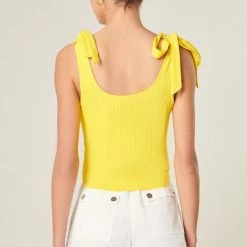 Sugar Lips Tops The Breck Essential Scoop Neck Tie Tank