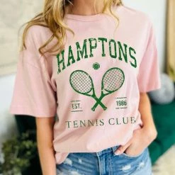 PPEPPI The Hamptons Tennis Club Graphic Tee Tops