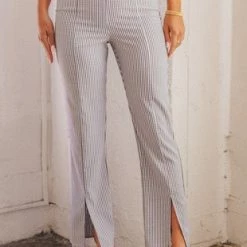 Le Lis The Brianna Black & White Gingham Pants