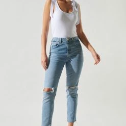 Sugar Lips Tops The Breck Essential Scoop Neck Tie Tank