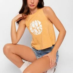 Le Lis The Good Times Yellow Sunshine Tank