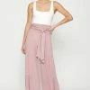 Final Touch The Tilly Taupe Wide Leg Tiered Pants