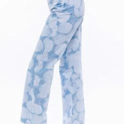 Le Lis The Cloudy Days High Waist Straight Leg Denim Pants Jeans