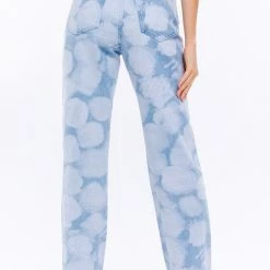 Le Lis The Cloudy Days High Waist Straight Leg Denim Pants Jeans