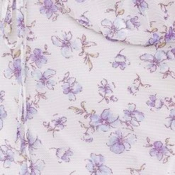 Le Lis The Everleigh Cream & Lavender Floral Print Mesh Mini Dress Dresses