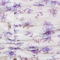 Le Lis The Field Of Flowers Mesh Ruched Cropped Tank