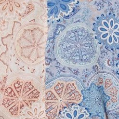 Illa Illa The Molly Blue Printed Kimono Tie Top