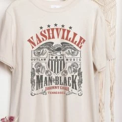 PPEPPI NASHVILLE JOHNNY CASH GRAPHIC TEE