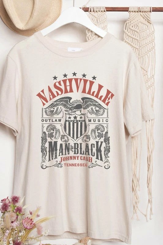 PPEPPI NASHVILLE JOHNNY CASH GRAPHIC TEE