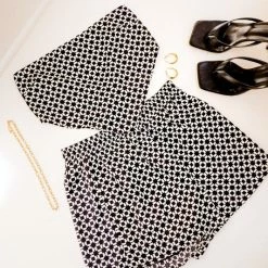 Le Lis The Dalia Black & White Shorts