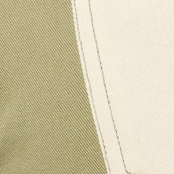 Le Lis The Justine Tan & White Colorblock Straight Jeans Pants