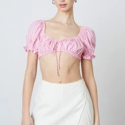 Cotton Candy LA The Rush Linen Envelope Skort Skirts