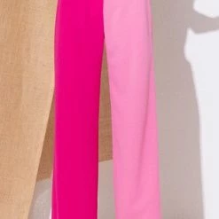 FREEME The Porshia Hot Pink Colorbock Pants