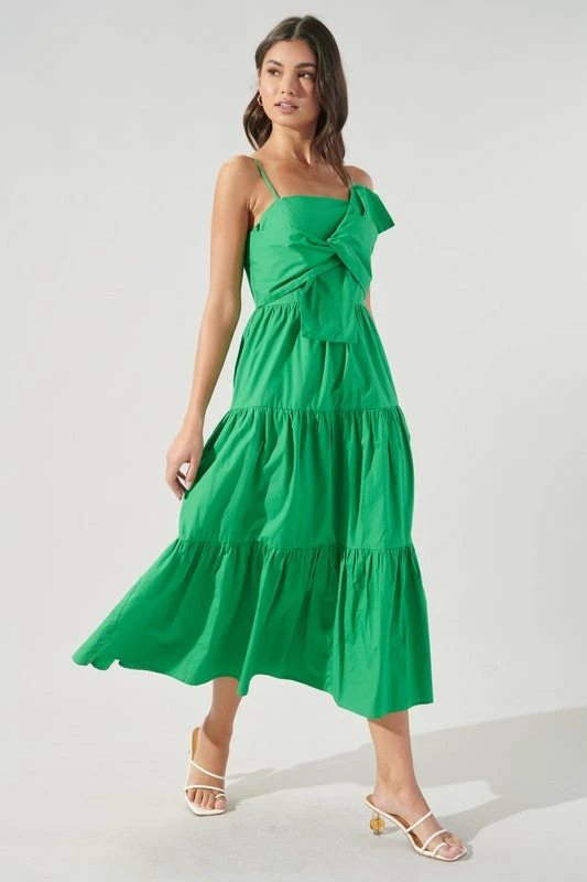 Sugar Lips The Love Letter Poplin Tie Chest Maxi Dress