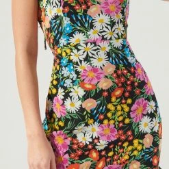 Sugar Lips Dresses The Lupita Floral Kaia Tie Strap Ruffle Mini Dress