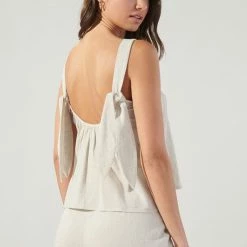 Sugar Lips Tops The Saint Tropez Square Neck Knot Strap Top