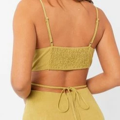 Le Lis Dresses The Citron Cutout Tie Mini Dress