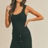 Mable Dresses The Bali Black Crochet Knit Mini Dress