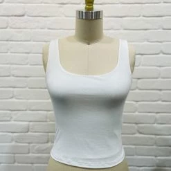 MIOU MUSE Tops The Sarai Double Layered Square Neck Tank Top