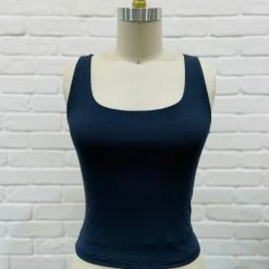 MIOU MUSE Tops The Sarai Double Layered Square Neck Tank Top