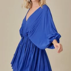 Mustard Seed Dresses The Isla Vista English Blue Flutter Mini Dress