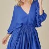 Mustard Seed Dresses The Isla Vista English Blue Flutter Mini Dress