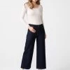 The Greta Solid Dark Wash High Waist Culotte By Unpublished