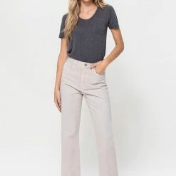 Vervet The Brennie Bone High Rise Straight Leg Jeans