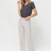 Vervet The Brennie Bone High Rise Straight Leg Jeans