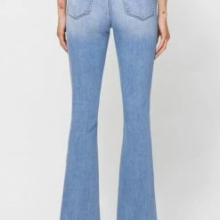 Vervet The Fiona High Rise Long Flare Jeans