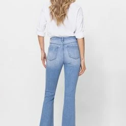 Vervet The Fiona High Rise Long Flare Jeans