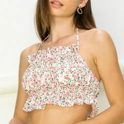 Hyfve The Georgina Floral Halter Crop Top