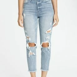 Eunina The Eternal Youth Light Wash High Rise Mom Fit Jeans