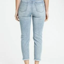 Eunina The Eternal Youth Light Wash High Rise Mom Fit Jeans