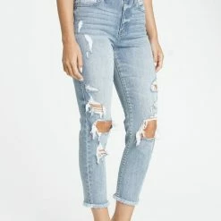 Eunina The Eternal Youth Light Wash High Rise Mom Fit Jeans