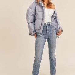 Sadie & Sage The Nightfall Quilted Jacket In Sky