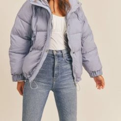 Sadie & Sage The Nightfall Quilted Jacket In Sky