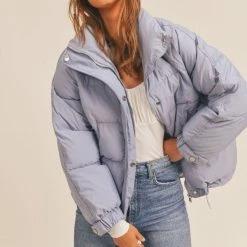 Sadie & Sage The Nightfall Quilted Jacket In Sky