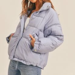 Sadie & Sage The Nightfall Quilted Jacket In Sky