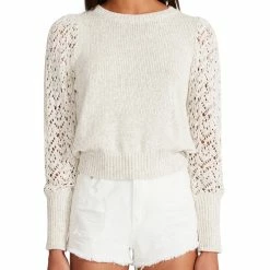 Tops The Gave Good Lace Ivory Sweater By BB Dakota