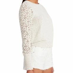 Tops The Gave Good Lace Ivory Sweater By BB Dakota