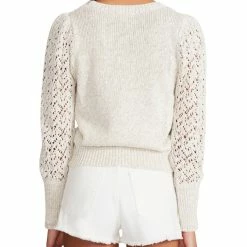 Tops The Gave Good Lace Ivory Sweater By BB Dakota