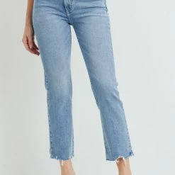 Just Panamaco Inc The Braxton HR Light Wash Vintage Straight Leg Jeans