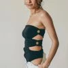 Blue Blush The Kali Black Side O-Ring Bodysuit Tops