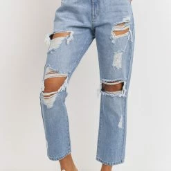 Just Panamaco Inc The Torrey Super Destroyed Girlfriend Jeans