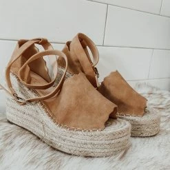 CCOCCI Jade Tan Wedges