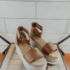 Let's See Style Shoes The Tarla Brown Platform Sandals